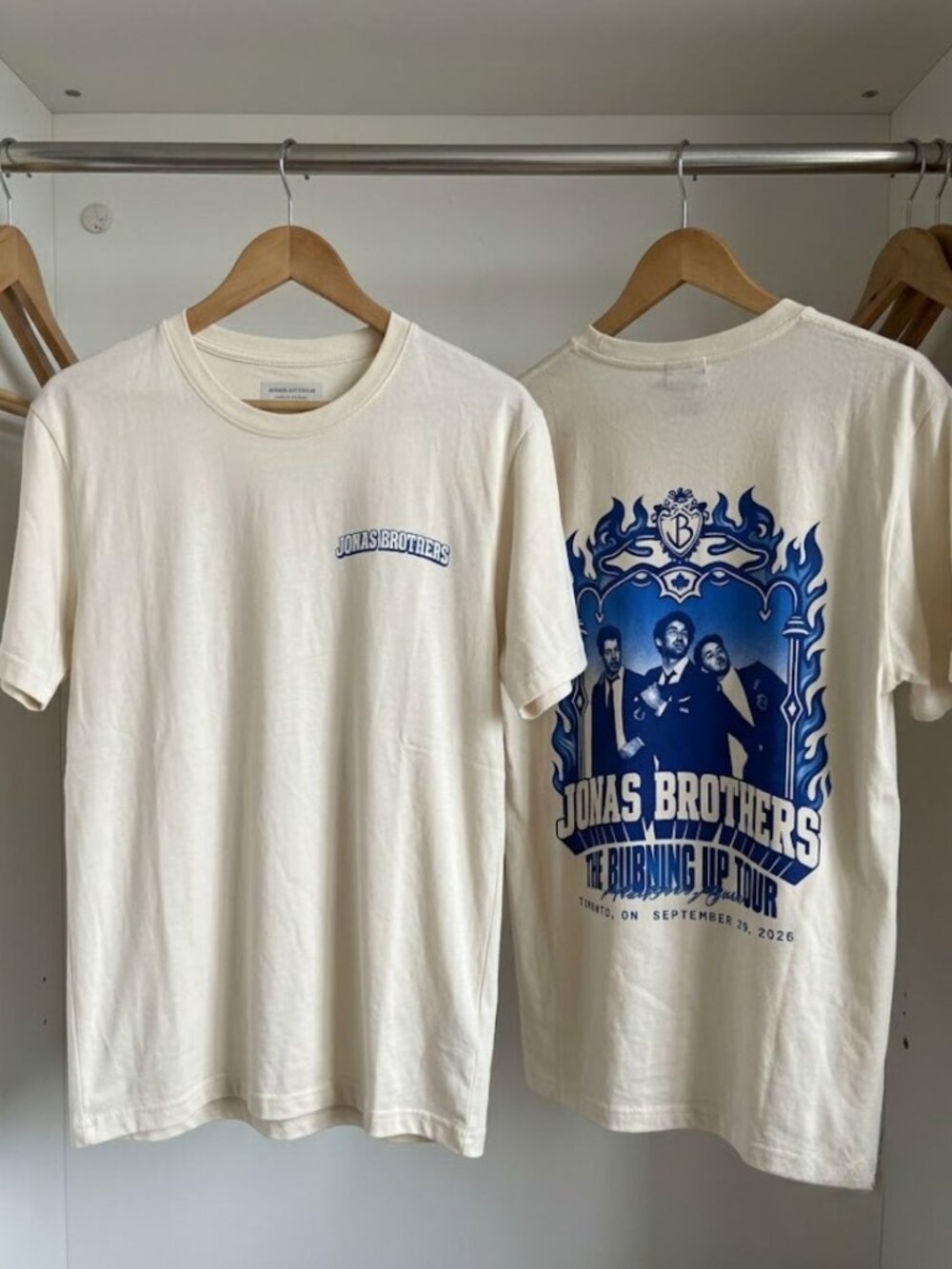 Jonas Brothers Burning Up All Over Again Toronto 2026 T-Shirt Reprint